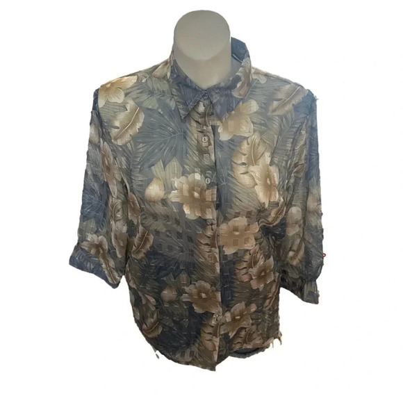 Vintage Bon Worth Button Down Shirt Size M - Picture 1 of 5